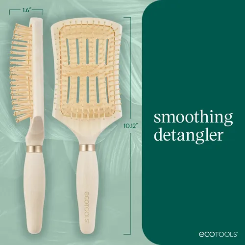 Cepillo Suavizante Ecotools Para Cabello Húmedo Y Seco, 1 Un