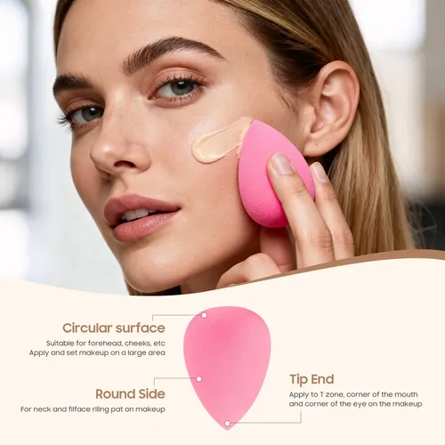 Set De Esponjas De Maquillaje Qsdywlyd 15 Piezas Sin Látex R