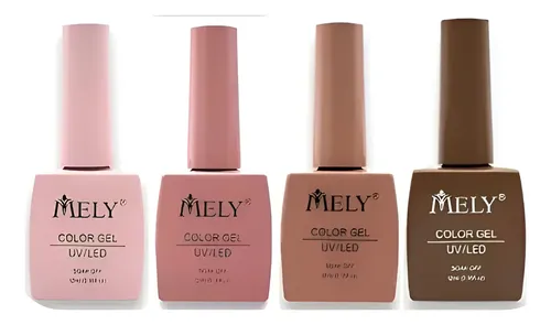Esmaltes Semipermanentes Mely Gel Uvled X4 Color A Elecciòn