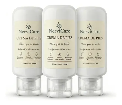 X3 Crema Pies Nervicare Alivio Ardor Hormigueo Dolor