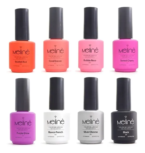 Esmaltes Semipermanentes Meline X 8 Unidades Nuevos Colores!