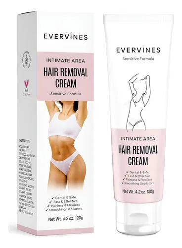 Crema Depilatoria Evervines 119 G Para Piel Sensible
