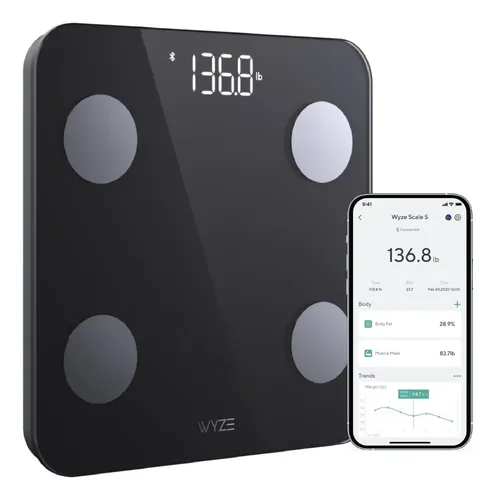 Wyze Scale S: Báscula De Peso Corporal Para Baño, Bluetooth