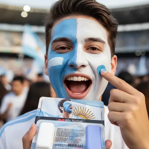 Soy Tu Fan Kit Maquillaje Argentina Pintacara X 24 Un.