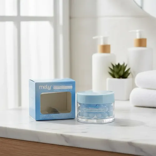 Crema Facial Mely Hidratante Cápsulas Ácido Hialurónico New