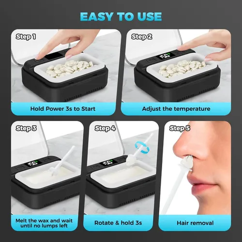 Kit De Depilación Nasal Para Hombres, Depilación De Nariz Y