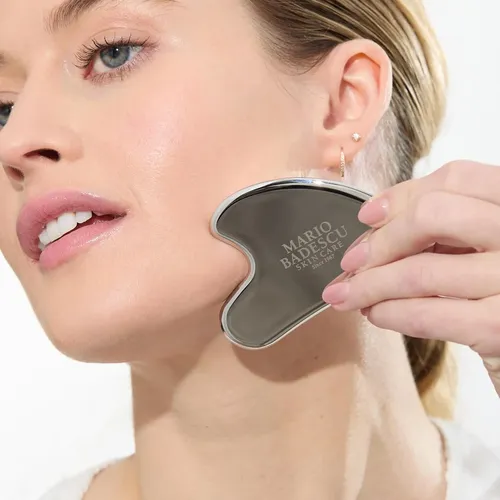 Gua Sha Acero Inoxidable Para Masaje Facial Y Contorno