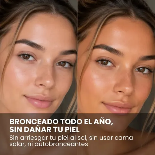 Bronzer Líquido Sun Drops x2 | Efecto Bronceado | Glow Dorado | Iluminador | Bronceador En Gotas | Rubor | Multitasker | Makeup Maquillaje | Tono Personalizable