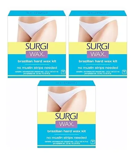 Surgiwax Kit Cera Dura Depilacion Brasileña Zonas Intimas 3