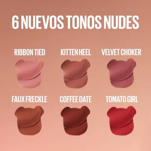 Labial Líquido Maybelline Super Stay Teddy Lip Tint