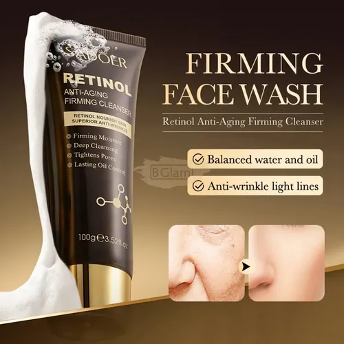 Limpiador Facial Sadoer Retinol Antiedad Reafirmante 100gr Madura Noche