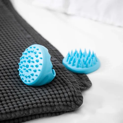 Masajeador De Cuero Cabelludo Y Cepillo Para Champú 2-pack F