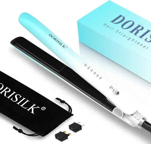 Plancha Plana Dorisilk De Doble Voltaje De 1 Pulgada, De Cer