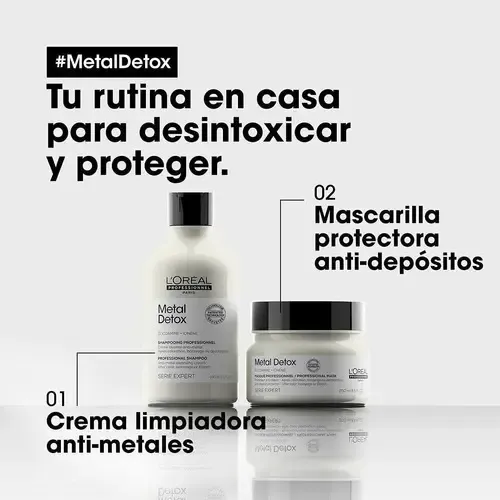 L´Oréal metal detox serie expert shampoo 300ml mascara 250ml