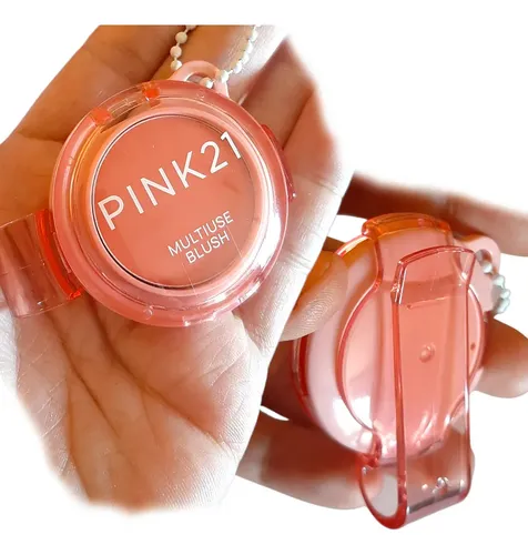 Blush Rubor Crema Llavero + Clip Pink21 Lip & Cheek Multiuso
