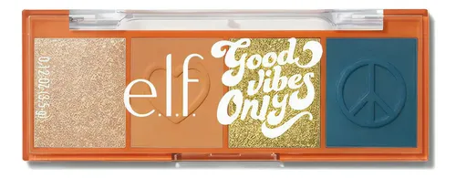 Mini Paleta E.L.F. Cosmetics Good Vibes Only 4 Sombras Brillante