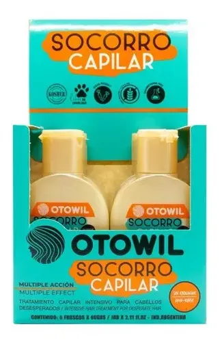 Otowil Socorro Capilar Sin Enjuague Caja X 6un Frasco 60gr