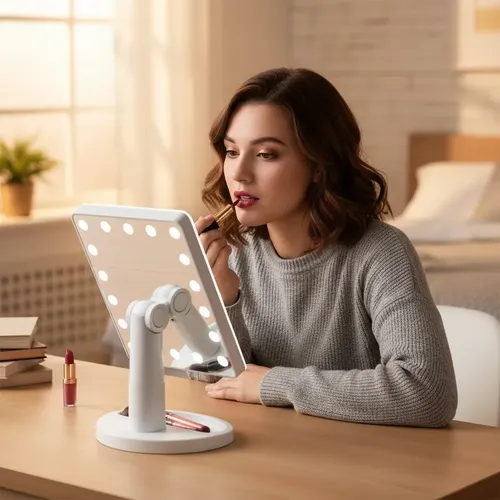 Espejo Luz Led Cálida,rectangular