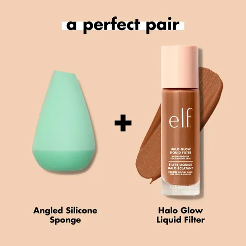 Esponja Facial E.l.f. De Silicona Angular Para Maquillaje En
