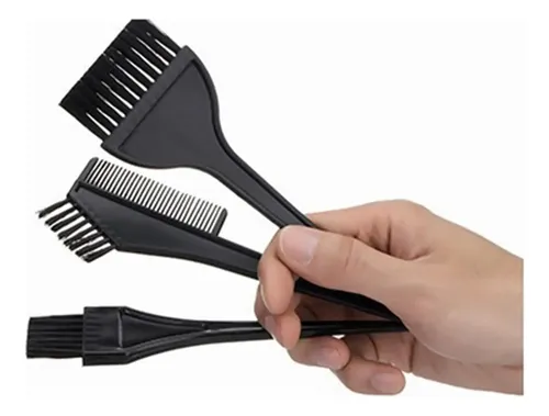 Kit De 3 Brochas Para Pintar Teñir Cabello Peluquería
