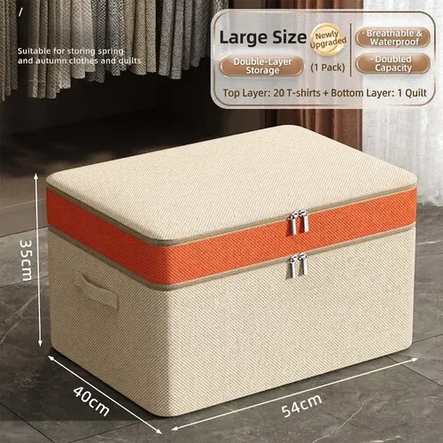 Gran Caja De Almacenamiento Apilable Multifuncional Con .