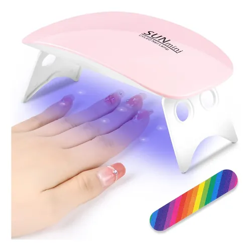 Lámpara Uv Led Portátil 6w Para Secar Uñas Gel