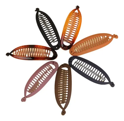 8 Exquisitos Accesorios For El Cabello Con Clip De Banana,