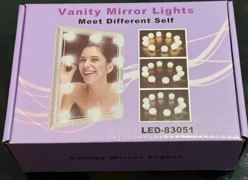 Kit 10 Focos Led Luz Usb Maquillaje Hollywood Espejo Camarin
