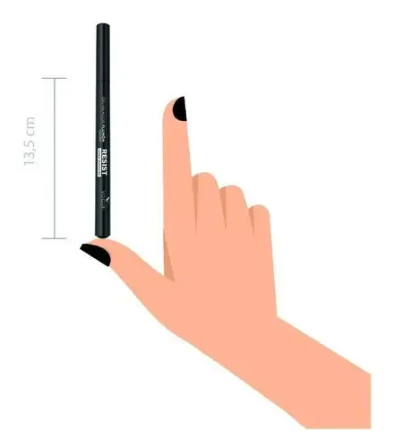 Delineador Líquido Vogue Resist Negro Mate 1.2 Ml