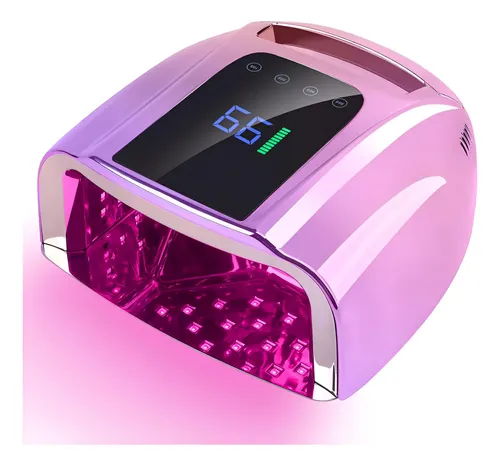 Lámpara Uv Recargable Portátil Para Uñas Con Sensor Lcd