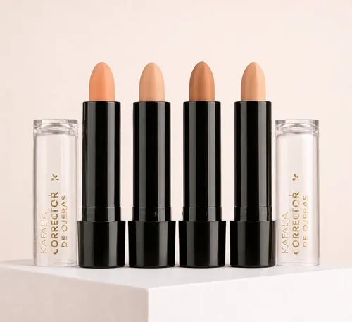 Corrector de ojeras Katalia en lápiz tono 03 beige rosado