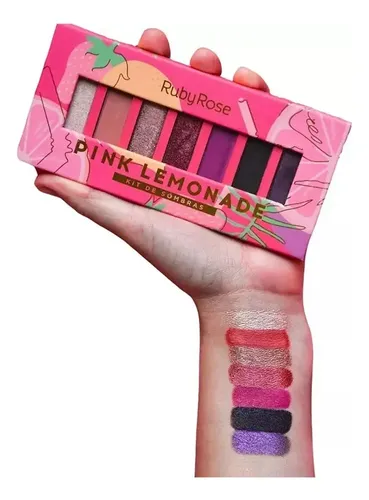 Paleta Kit De Sombras De 7 Tonos Pink Lemonade By Ruby Rose