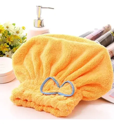 . Toalla De Baño Con 5 Cabezales Para Cabello Seco, Ligera .