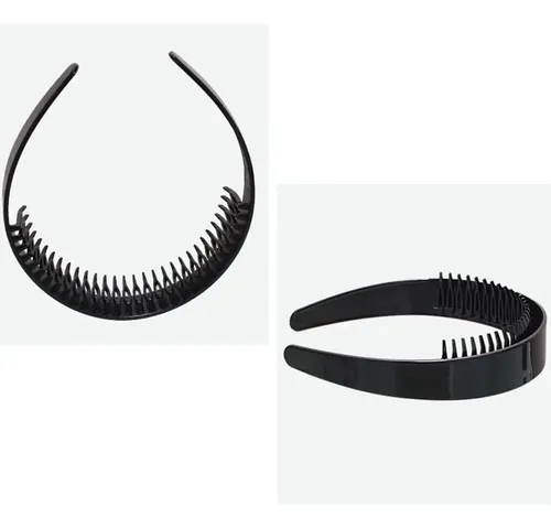 Diadema Lisa Para Niña De 2,5 Cm De Ancho Con Peine De Dient