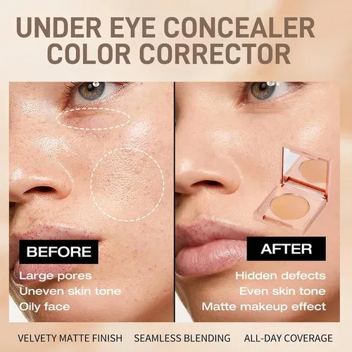 Corrector De Ojeras Hidratante Minfei 01# Melocotón