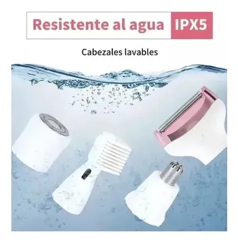 Depiladora Afeitadora Mujer 4 En 1 Facial Corporal