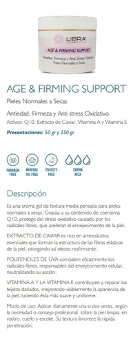 Crema Antiage Y Firmeza Piel Normal A Seca 250ml Libra