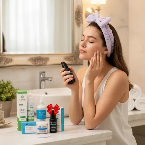 Kit Rutina Skincare Piel Mixta Hialuronico Libra Vincha Pad