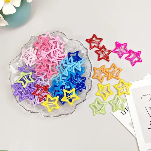 50pcsy2k Dopamina Estrella Horquilla Bb Clip Accesorios For Multi-colored