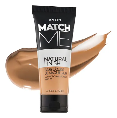 Avon Match Me Base Maquillaje Natural Finish 310nmedium Beig Tono 310n Médium Beige