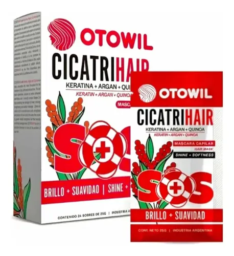 Mascara Otowil Cicatrihair Brillo Y Suavidad X 24 Sobres