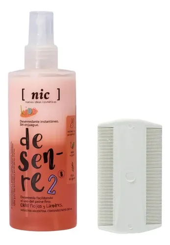 Tratamiento Desenredante Infantil Desenre2 Nic + Peine Fino