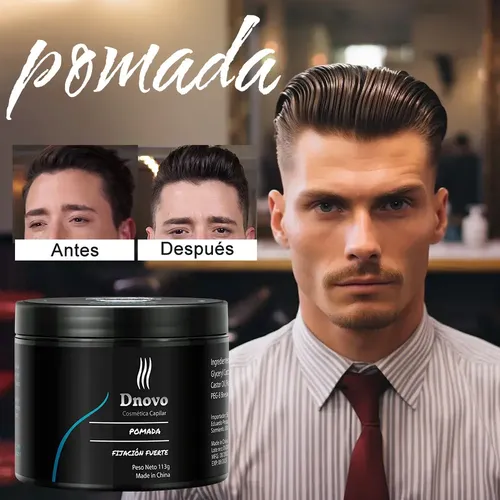Dnovo Pomada Fijacion Fuerte 113 Gramos Estilo Suavecito