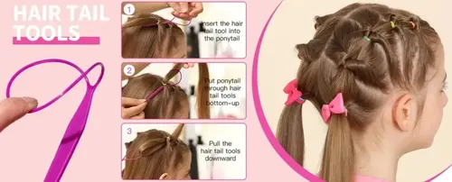 Kit Ligas For Peinar Con Accesorios For Trenzas 24 Color