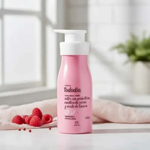 Natura Crema Tododia Frambuesa Y Pimienta Rosa 400mL