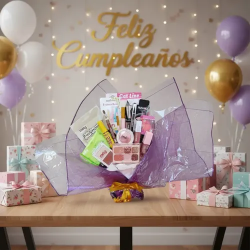 Ramo De Maquillaje Set Completo Regalo 15 Navidad Cumpleaños