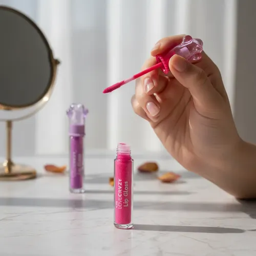 Lip Gloss Con Glitter Love Crazy Huella Perro 8ml