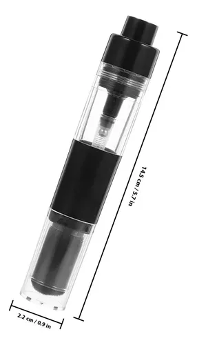Brocha Para Polvo Recargable De 2 Piezas, Aerosol De Viaje R Negro
