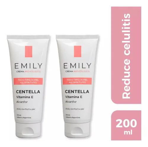 Combo X2 Crema Anticelulitis Emily – 200ml Fragancia Frutal