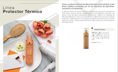 La Puissance Protector Termico X250ml Antioxidante Filtro Uv